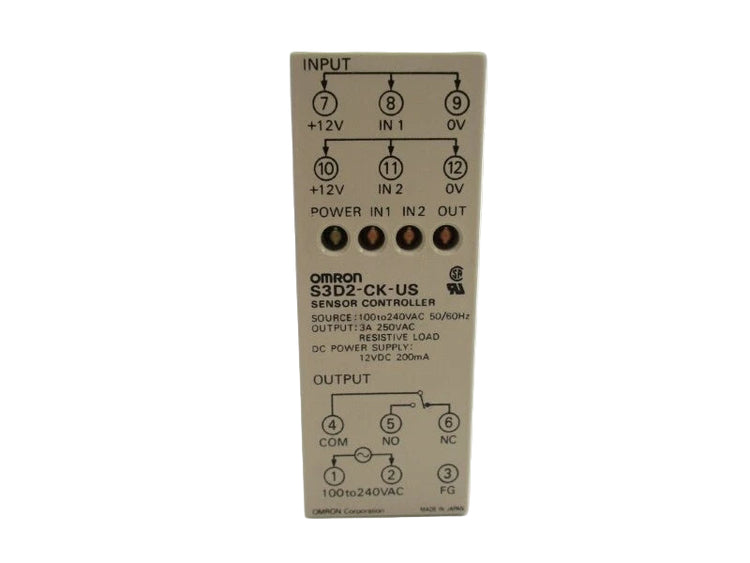 S3D2-CK-US | Omron S3D2 Series 2-Input Multi-Function Sensor Controller with Timer