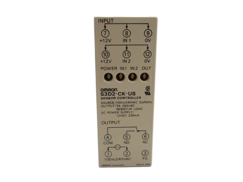 S3D2-CK-US | Omron S3D2 Series 2-Input Multi-Function Sensor Controller with Timer