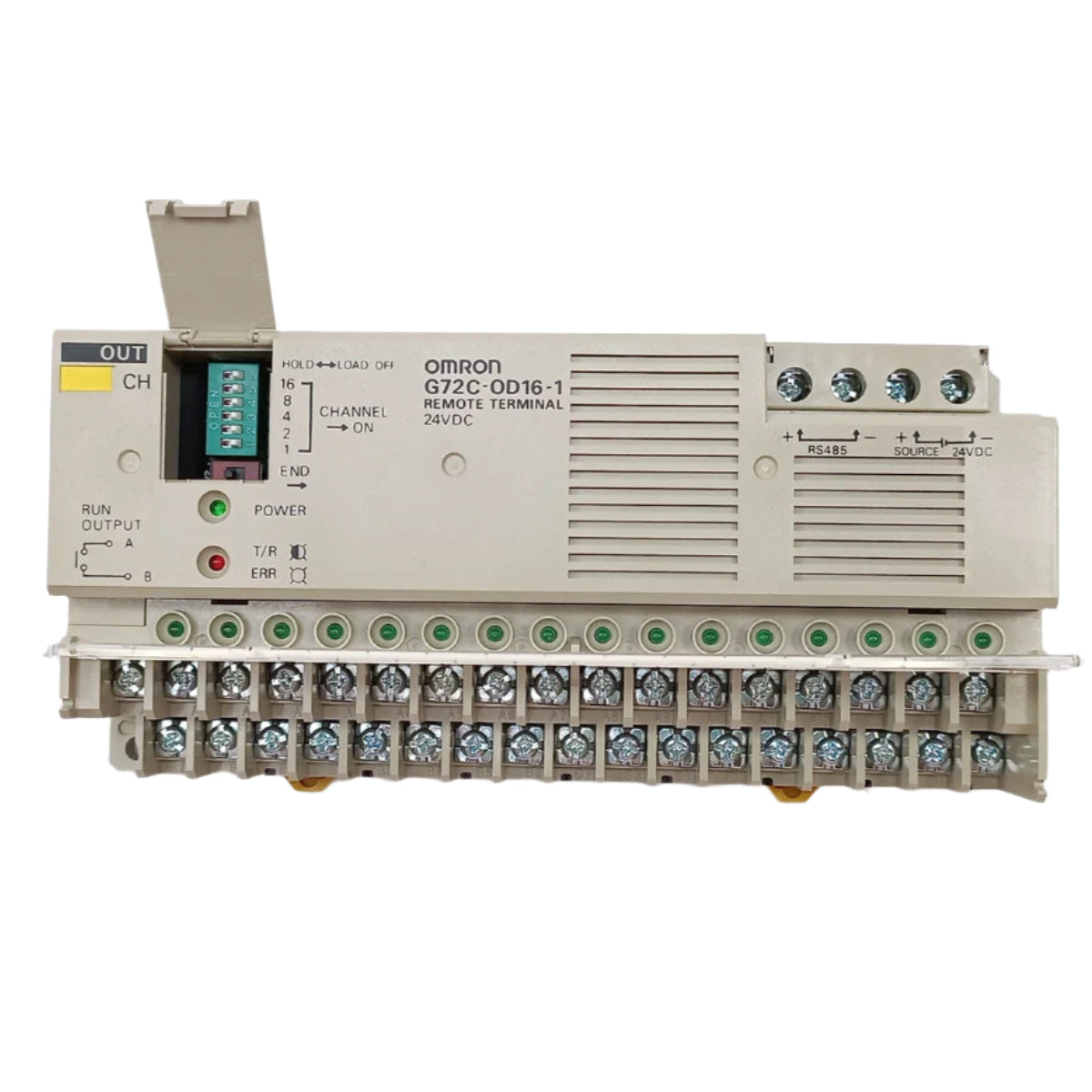 G72C-OD16-1 | Omron 16-Point 24VDC PNP Solid-State Remote Output Terminal