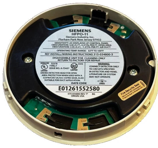 HFPO-11 | Siemens Photoelectric FirePrint Smoke Detector, 2-Wire, FS-250 Compatible