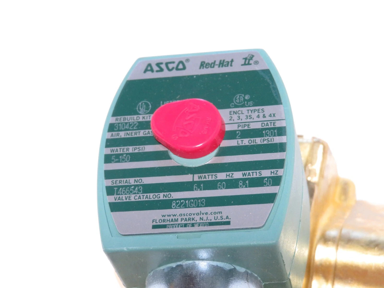 ASCO 8221G013 Series 221 2" Slow-Closing Solenoid Valve