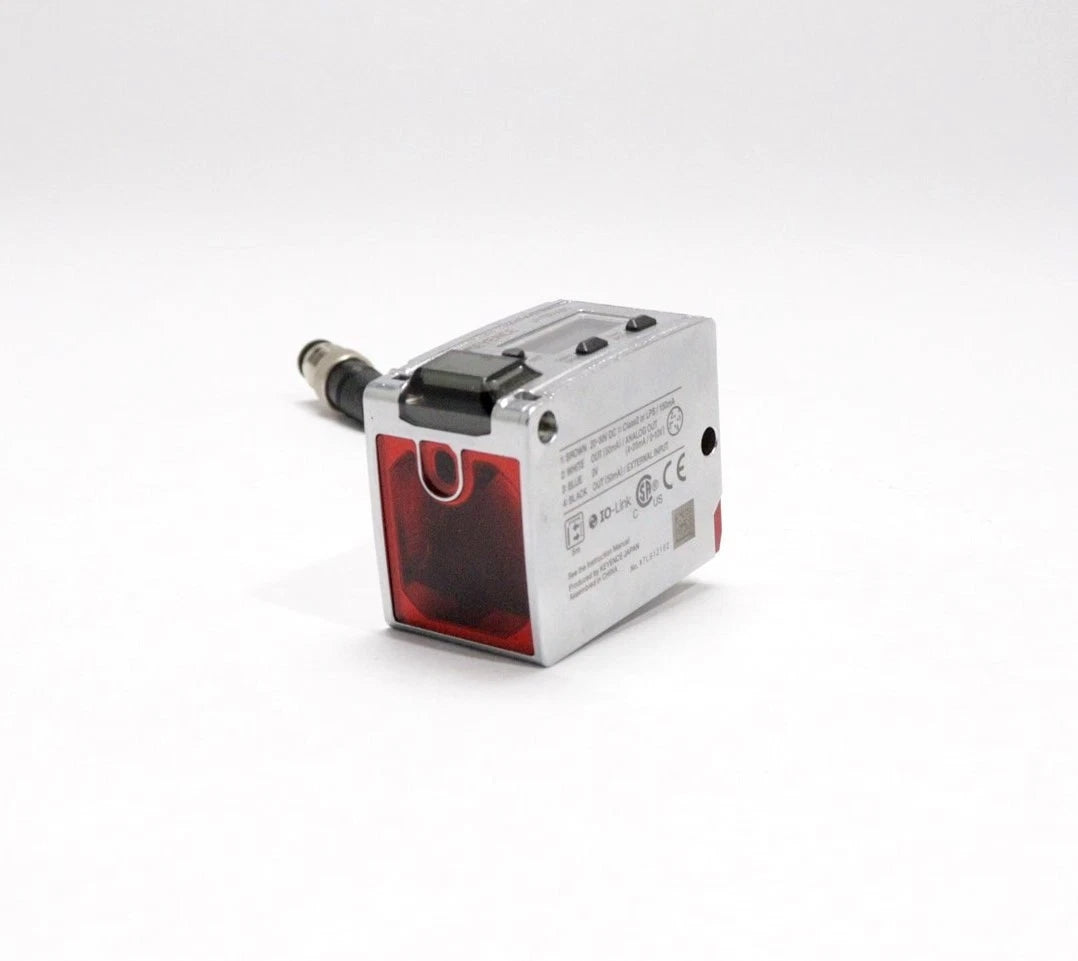 LR-TB5000 | Keyence Laser Sensor, 5 m Range, 24 VDC, Class 2 Red Laser, IP67