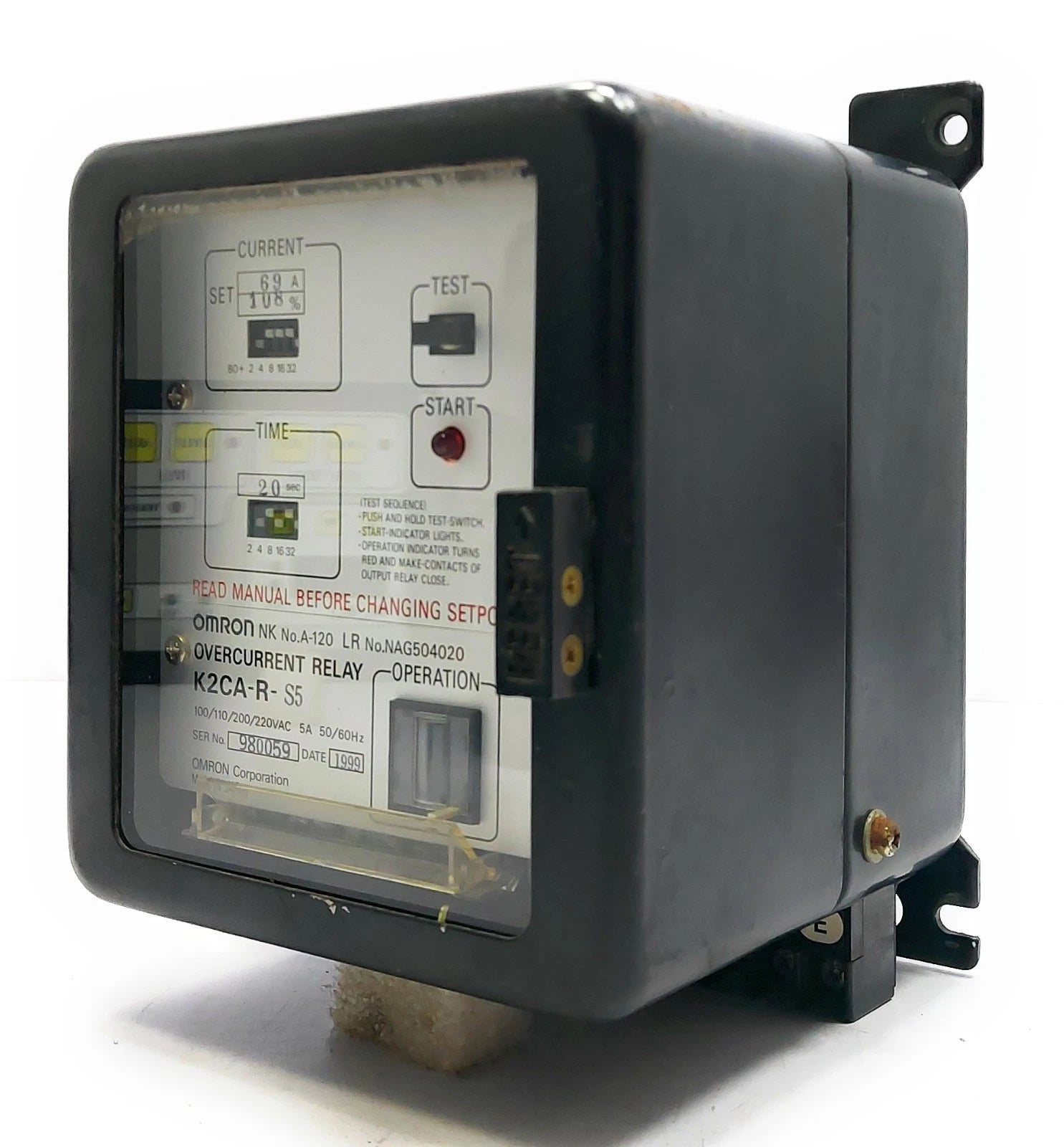 K2CA-R-S5 | Omron Solid-State Overcurrent Relay 5A Multi-Voltage