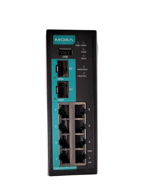 Moxa EDR-810-2GSFP Industrial Secure Router with Firewall and NAT