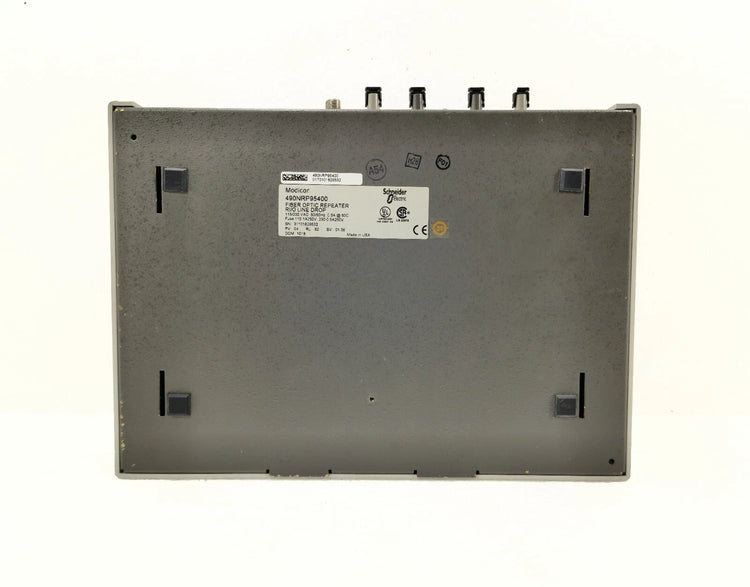 Schneider Electric 490NRP95400 Fiber Optic Repeater RMI Oline 2 Port 240VAC PLC Module