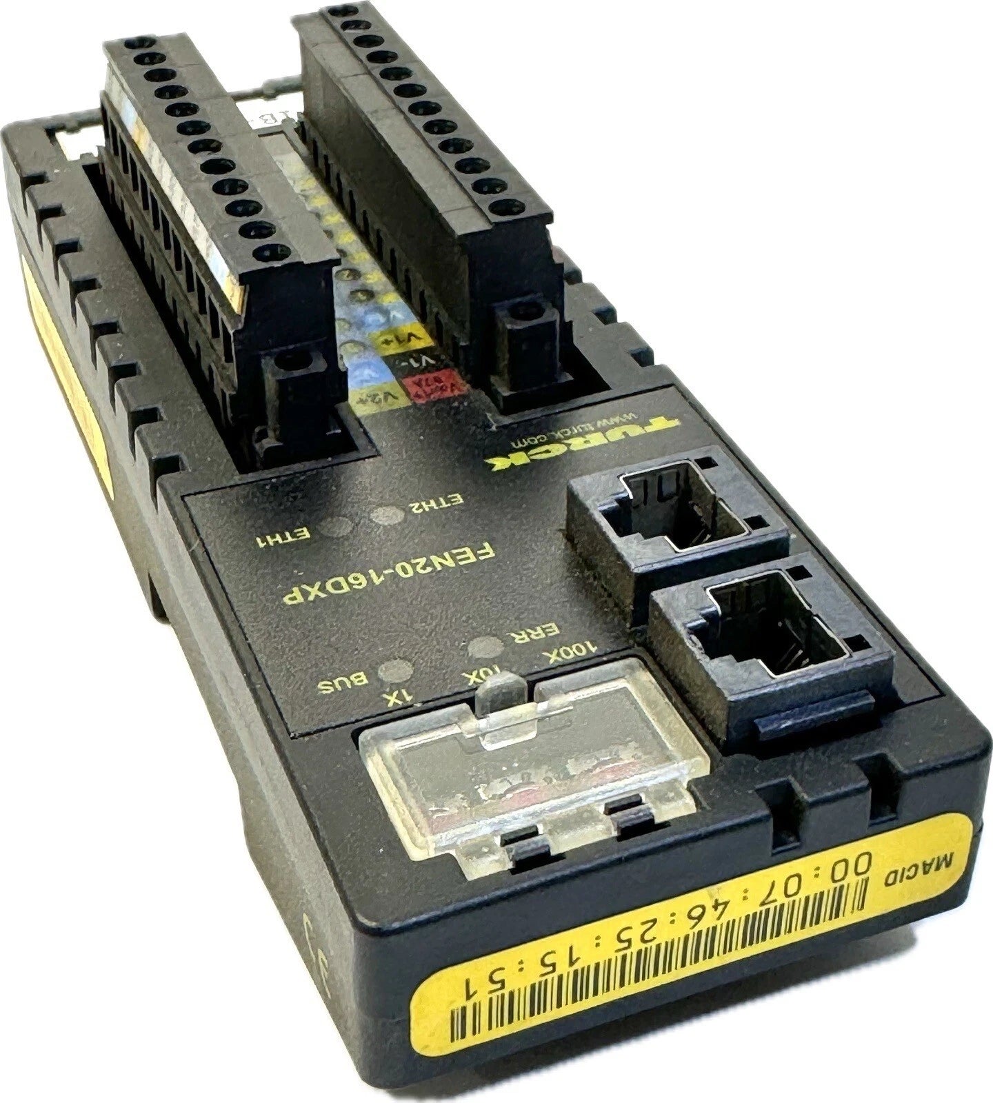 FEN20-16DXP | TURCK FEN20 Multiprotocol Ethernet I/O Module with 16 Digital Channels