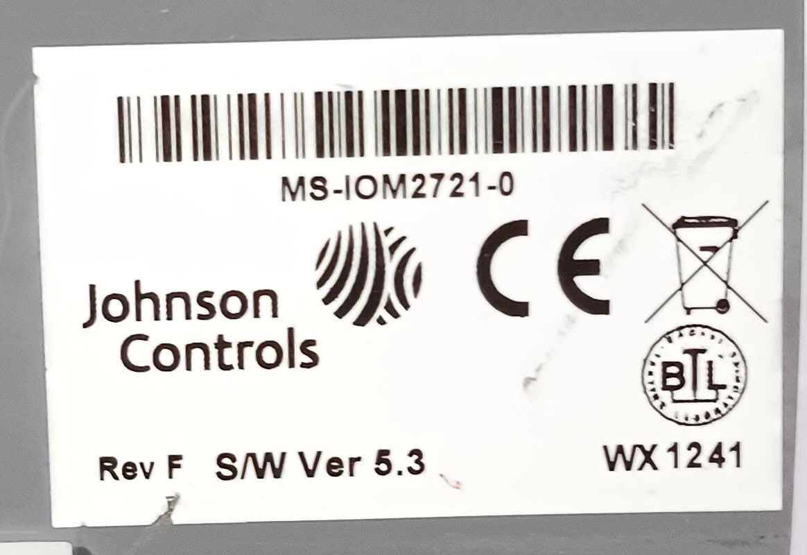 Johnson Controls MS-IOM2721-0 Metasys Input/Output Expansion Module with 8 Universal Inputs and 2 Analog Outputs