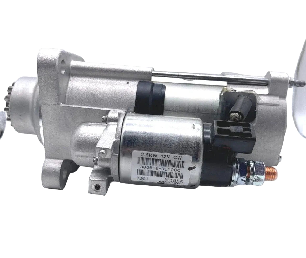 Doosan 300516-00126E 12V 2.5kW Starter Motor for DX60 DX60-9 DX60-9C Excavators