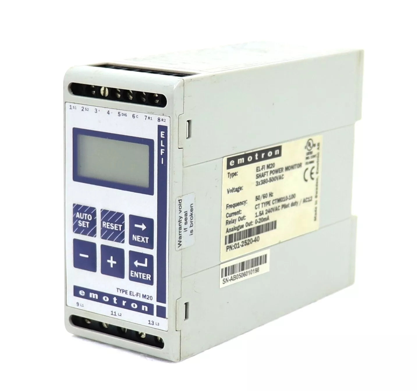 EL-FI-M20 | Emotron Controls Shaft Power Monitor