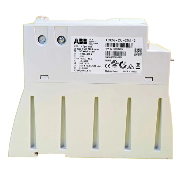 ABB ACS355-03U-24A4-2 ACS355 7.5 HP Machinery Drive 24.4A