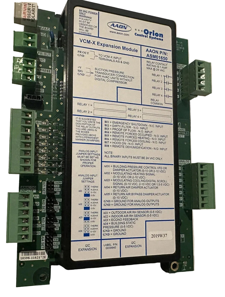 AAON ASM01650 VCM-X Modular E-BUS Controller Expansion Board