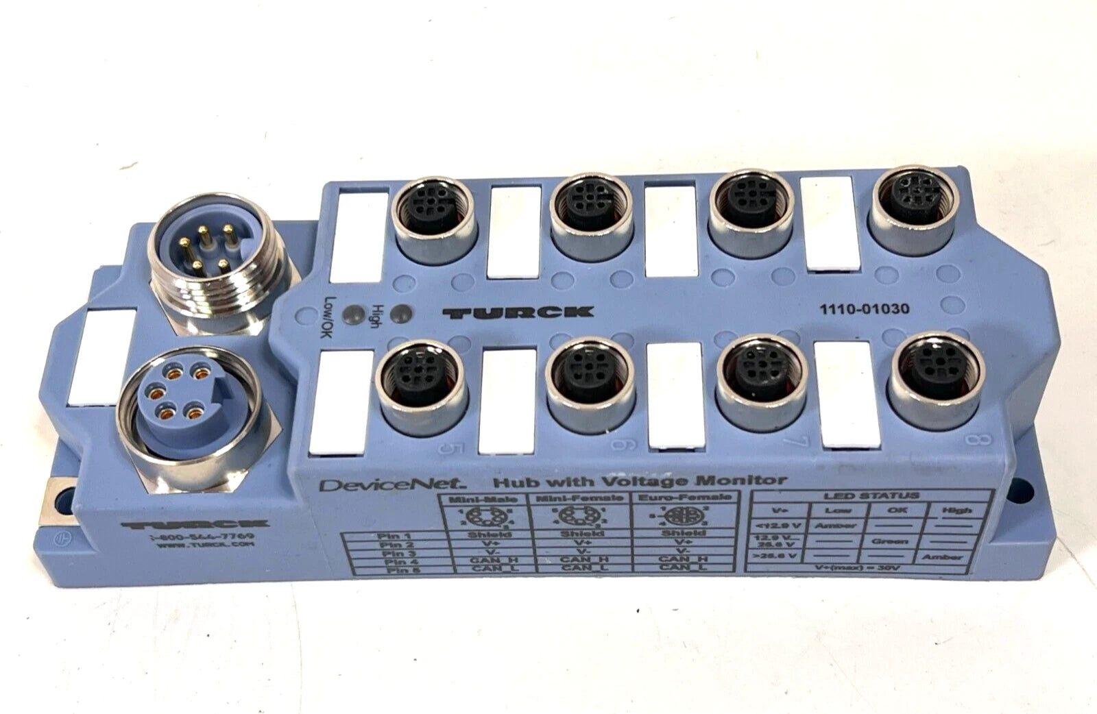 JBBS-57-E811 | Turck Industrial Sensor/Actuator Junction Box with M12 Ports