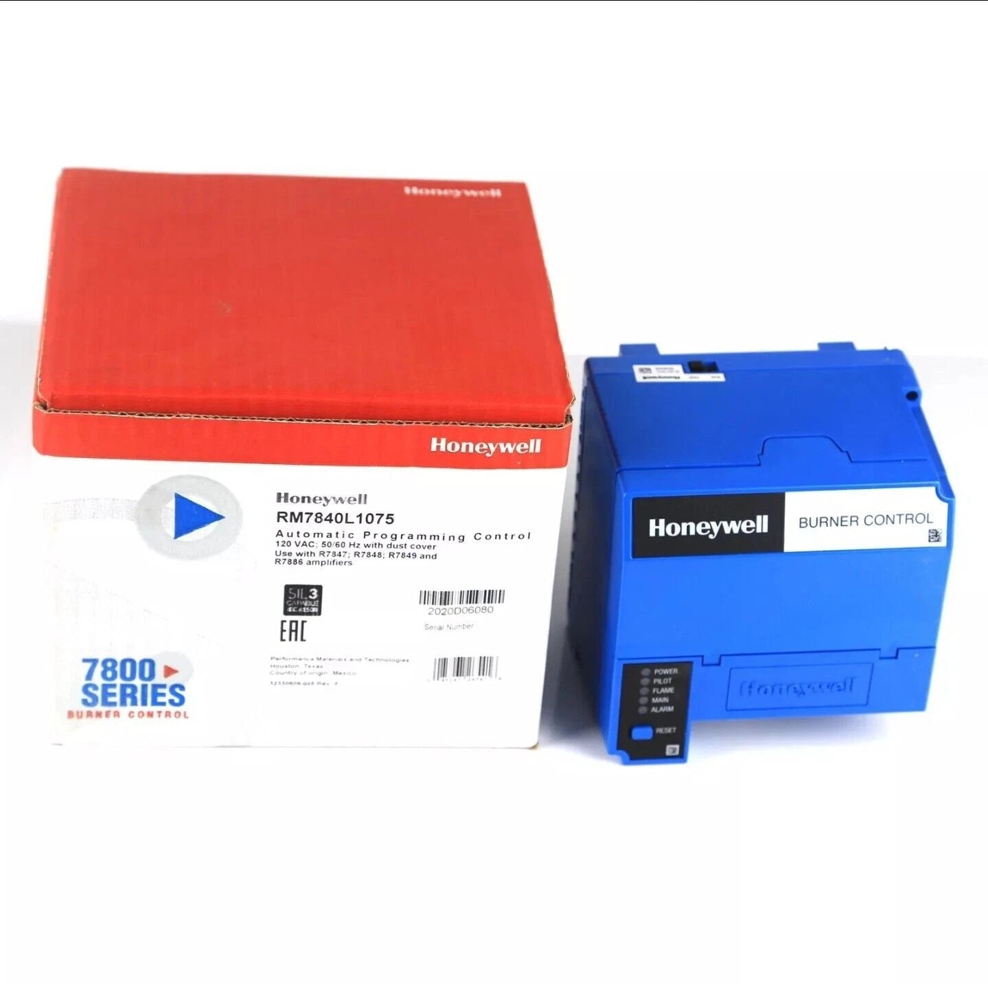 RM7840L1075 | Honeywell 7800 Series Burner Programmer Control 120VAC