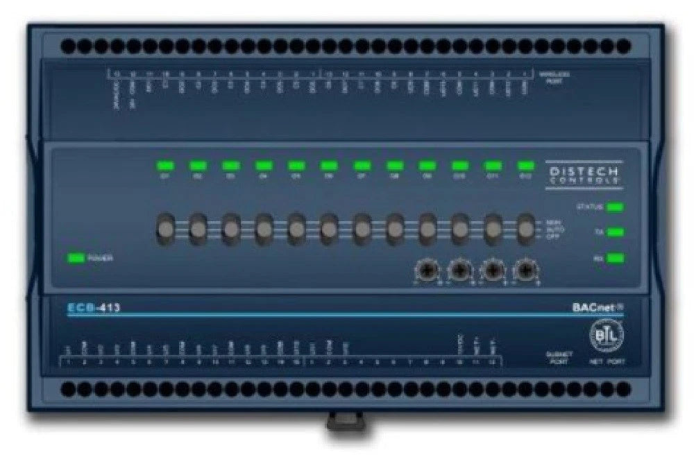 Distech Controls ECB-410 Programmable HVAC Controller 24 I/O BACnet MS/TP