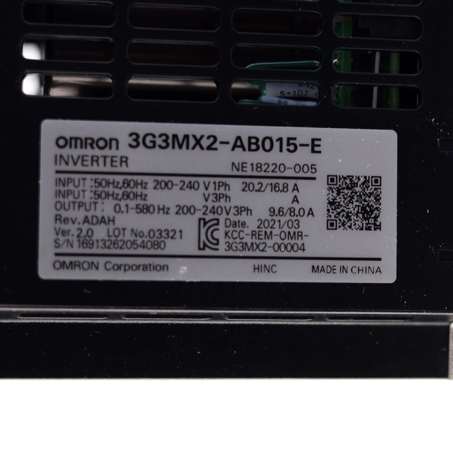 Omron 3G3MX2-AB015-E MX2 Variable Frequency Drive