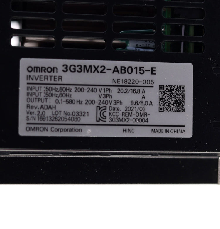 Omron 3G3MX2-AB015-E MX2 Variable Frequency Drive