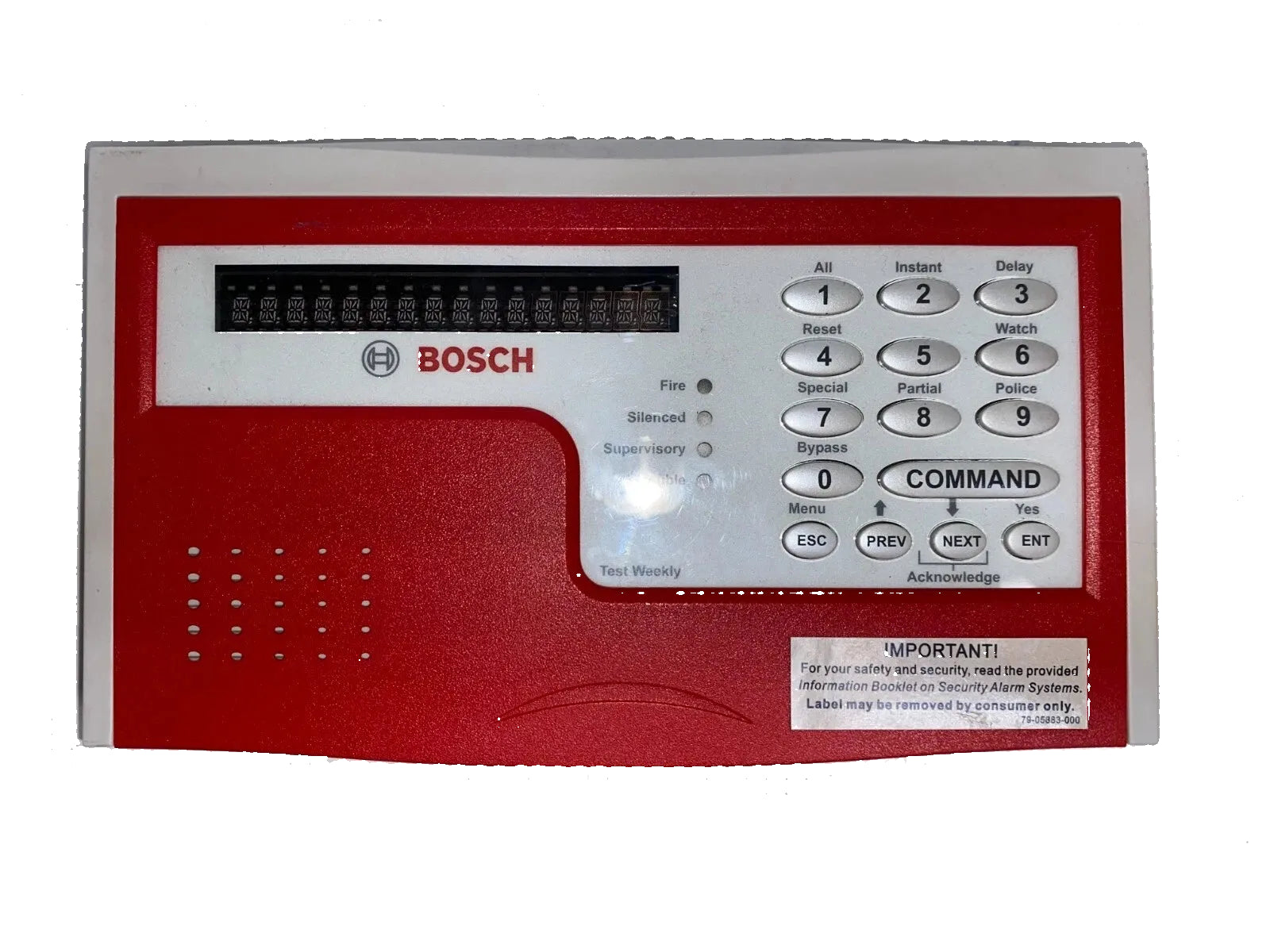 D1255RB | Bosch Fire Alarm Keypad / Annunciator with VFD Display