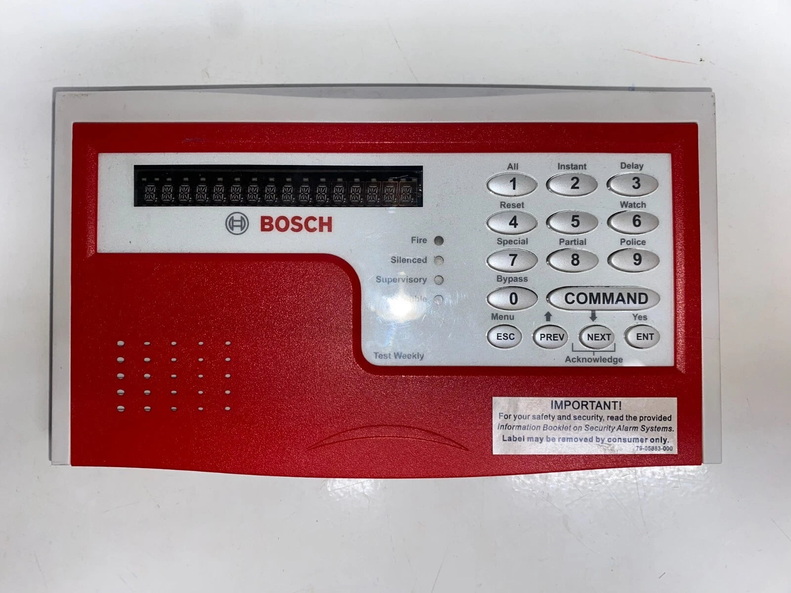 D1255RB | Bosch Fire Alarm Keypad / Annunciator with VFD Display