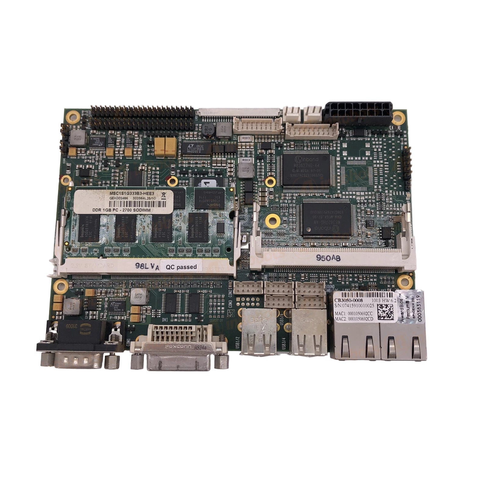 CB3050-0008 | Beckhoff Motherboard for CP6201-1020-0000 Panel PC
