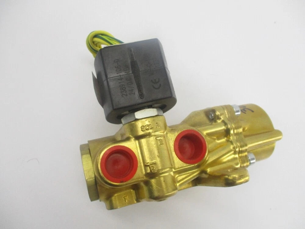 ASCO 8344G027 Series 8344 Four-Way Piston Poppet Solenoid Valve for Industrial Pneumatic Control Applications
