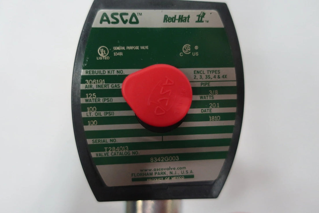 ASCO 8342G003 Series 8342 4-Way 3/8" Solenoid Valve 120V AC