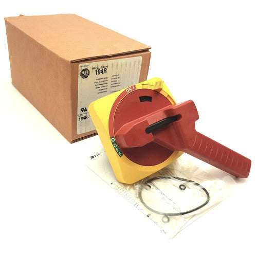 194R-HM4E | Allen-Bradley Operating Handle for 194R Disconnect Switches, IP66, Red/Yellow