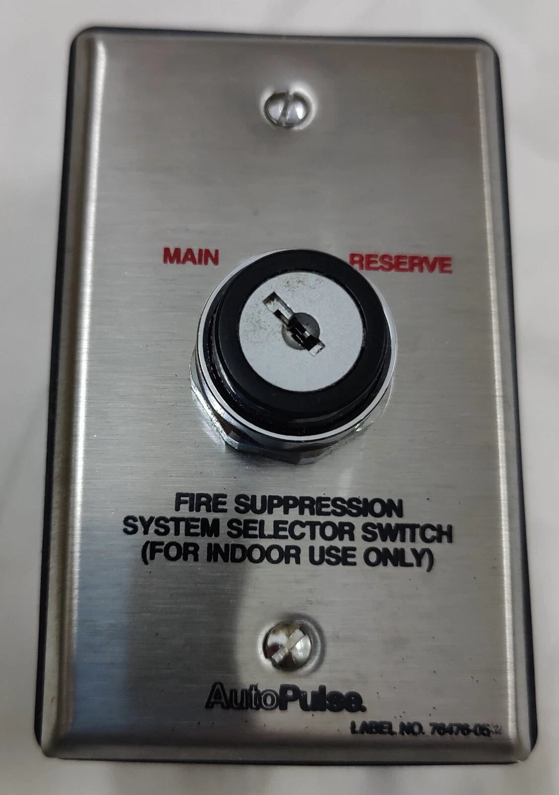 Ansul 76496 AUTOPULSE Main and Reserve Selector Switch Surface Mount for Fire Suppression Control Systems