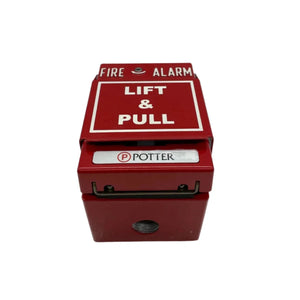 Potter RMS-1T-WP-LP Weatherproof Dual-Action Manual Fire Alarm Pull Station SPST