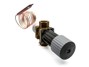 Danfoss 003N0108 AVTA 20 Thermostatic Water Valve with Remote Sensor and 3/4-Inch G Connections