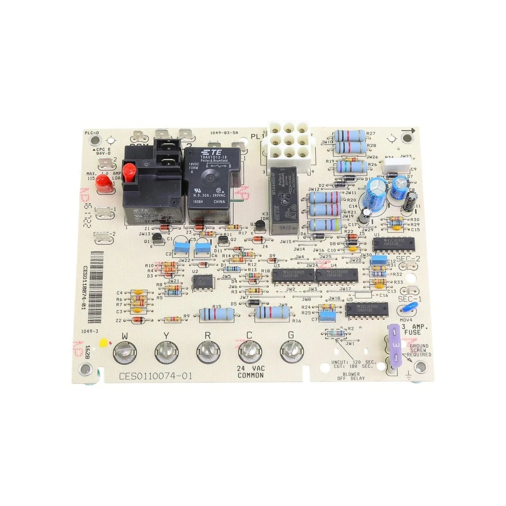 Carrier CESO110074-01 Furnace Control Circuit Board for Compatible Blower and Induced-Draft Motor Systems