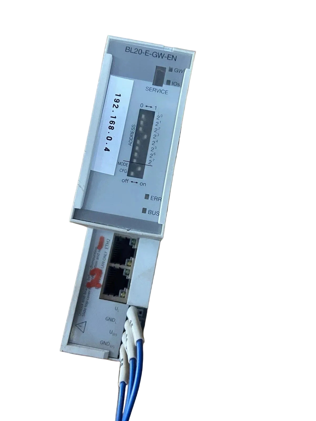 BL20-E-GW-EN | Turck Multiprotocol Ethernet Gateway for BL20 I/O Systems