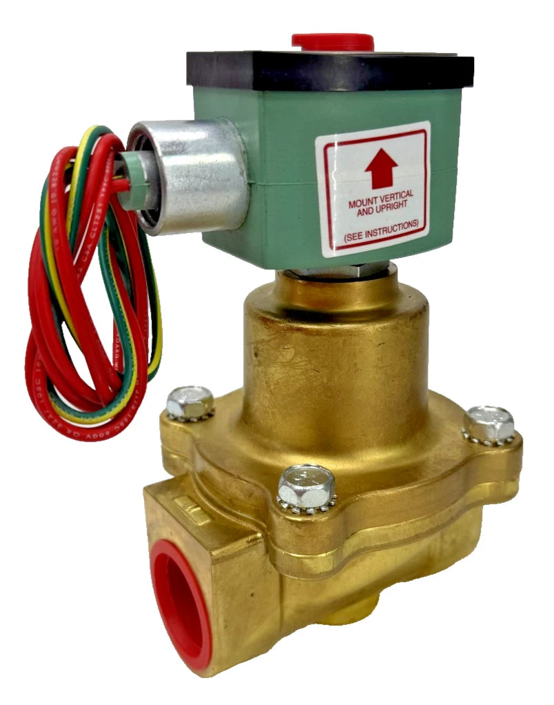 ASCO 8210G027 Series 8210 2-Way Normally Closed 1 Inch Brass Solenoid Valve