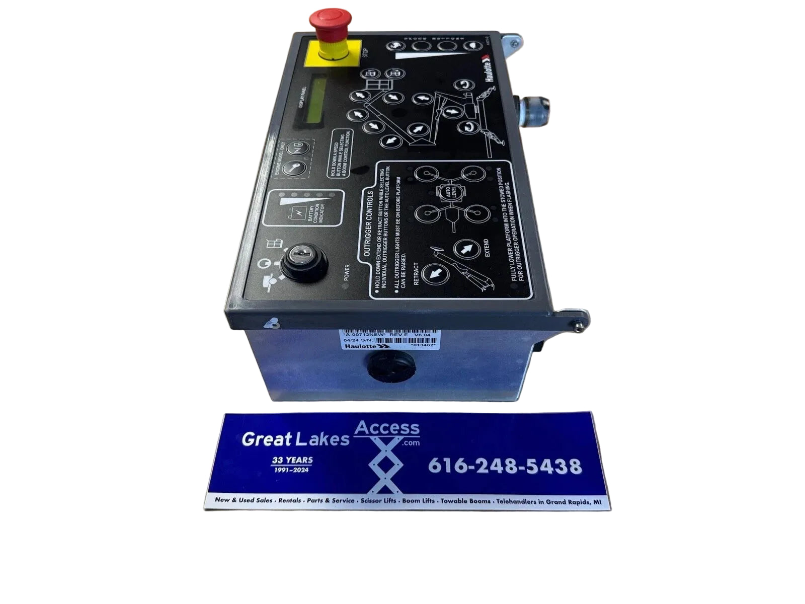 Haulotte A-00712 Lower Ground Control Box for Articulating Boom Lifts and Towed Platforms