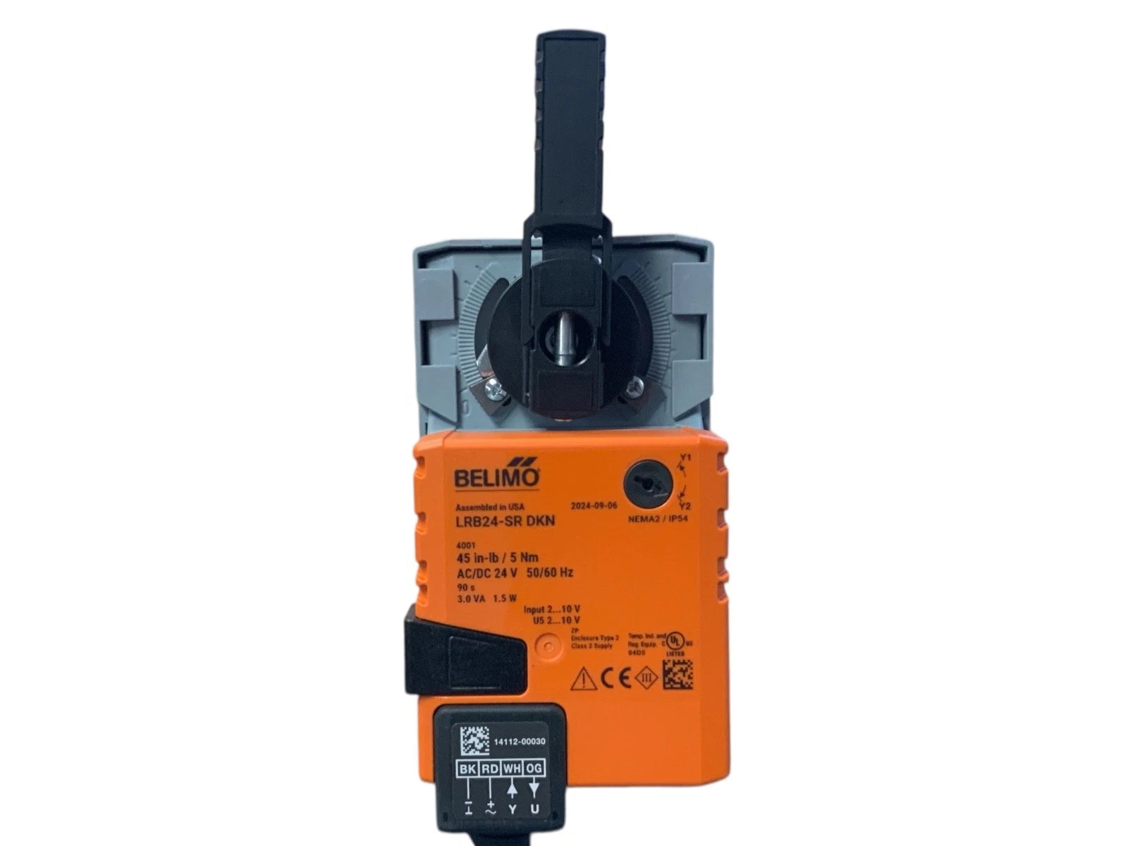 Belimo LRB24-SR Modulating Rotary Damper Actuator 45 in-lb 24V Non-Spring Return
