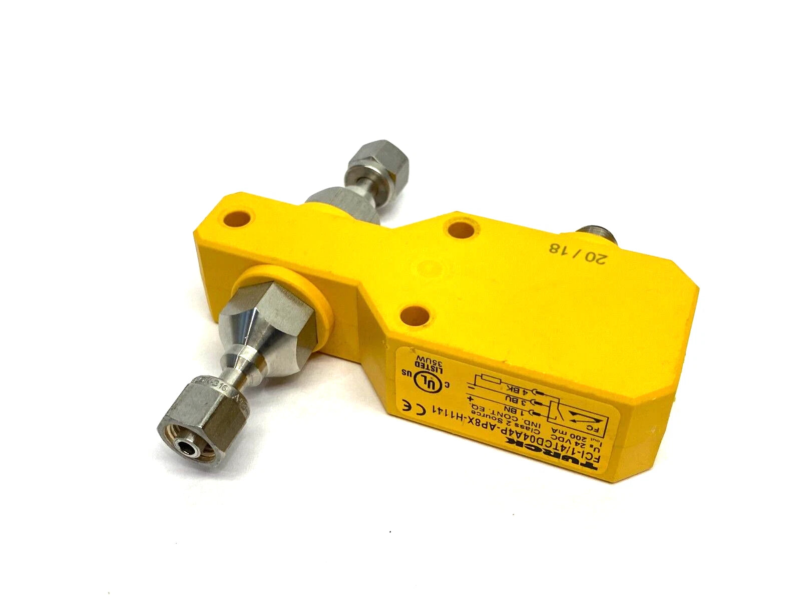 FCI-1/4TCD04A4P-AP8X-H1141 | Turck Industrial Inline Liquid Flow Sensor