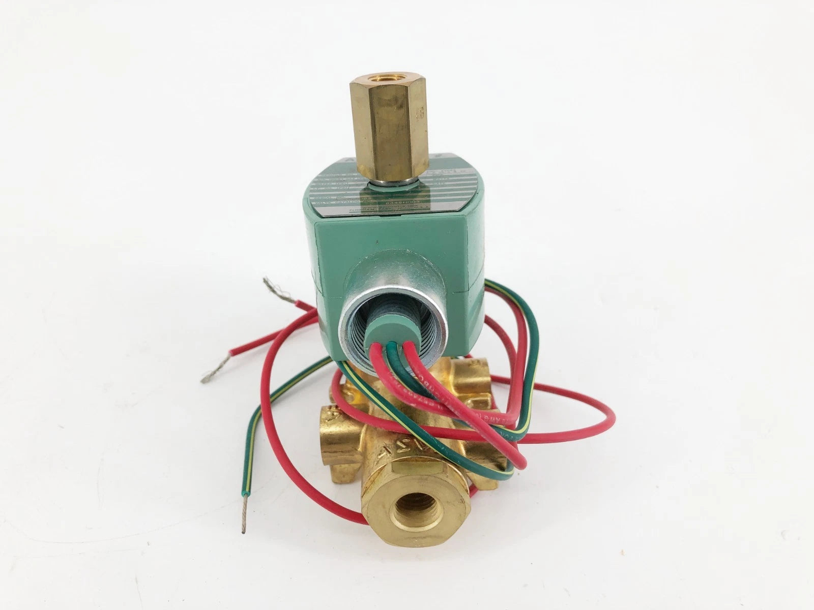 ASCO 8345H003 Series 8345 Four-Way Pilot-Operated Brass Solenoid Valve for Pneumatic Control Systems