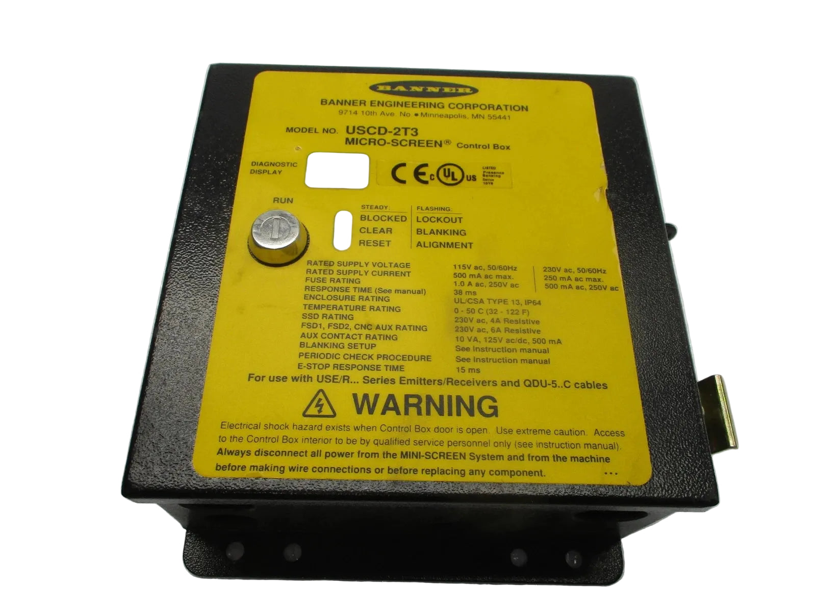 USCD-2T3 | Banner Engineering Micro Screen Safety Control Unit