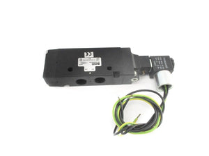 Parker B612ADH53A 3/8 Inch 2-Position Solenoid Air Valve with Air Return