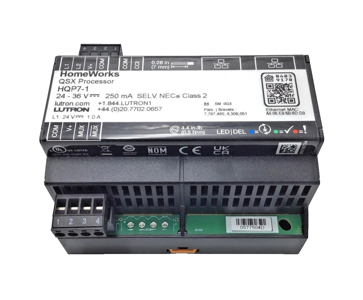 HQP7-1 | Lutron HomeWorks QSX Processor for Advanced Wired & Wireless System Control