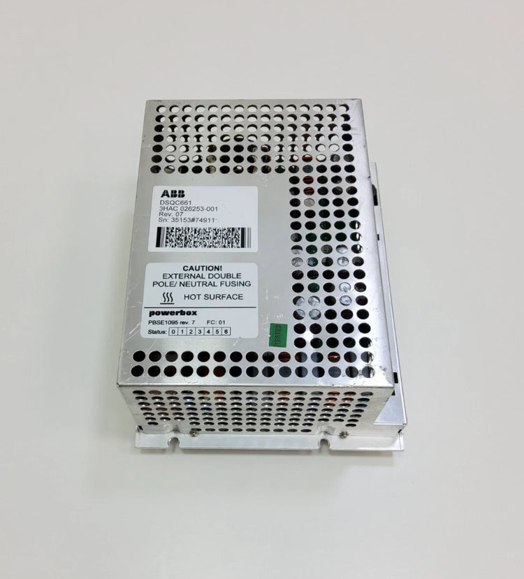 ABB 3HAC026253-001 DSQC661 IRC5 Robot Power Supply 24VDC 27A