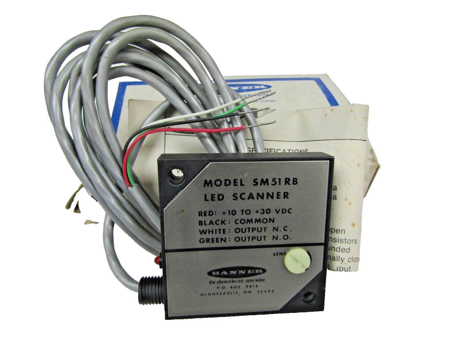 SM51RB | Banner Engineering SM51 Series Photoelectric Receiver, 8 m Range