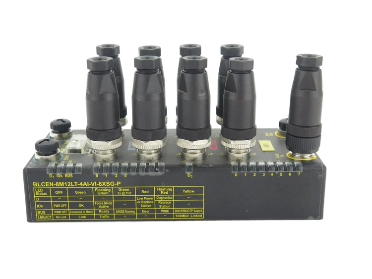 Turck BLCEN-8M12LT-4AI-VI-8XSG-P BL Compact Fieldbus Station 4AI 8DI M12 Ethernet