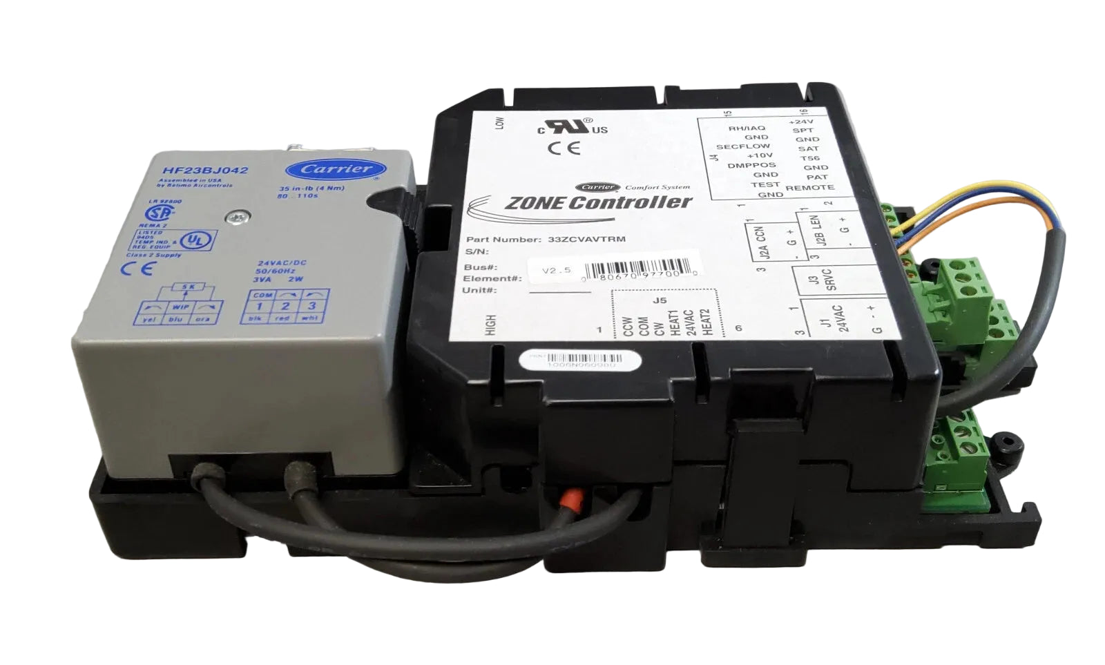 Carrier 33ZCVAVTRM ComfortID Single Duct VAV Zone Controller for Commercial HVAC Air Terminal Systems