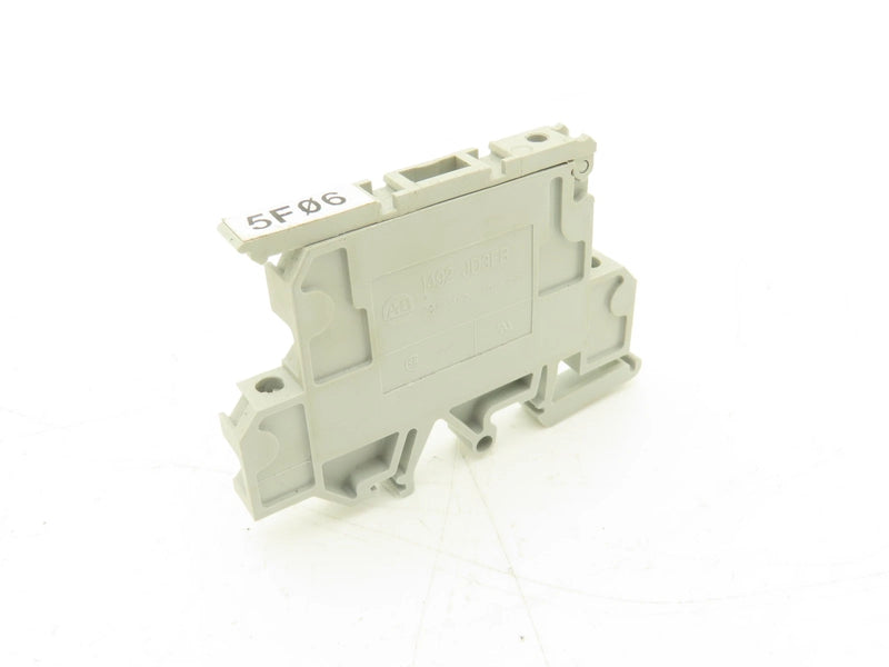 1492-JD3FB | Allen-Bradley two-level screw terminal block with feed-through and hinged fuse circuit