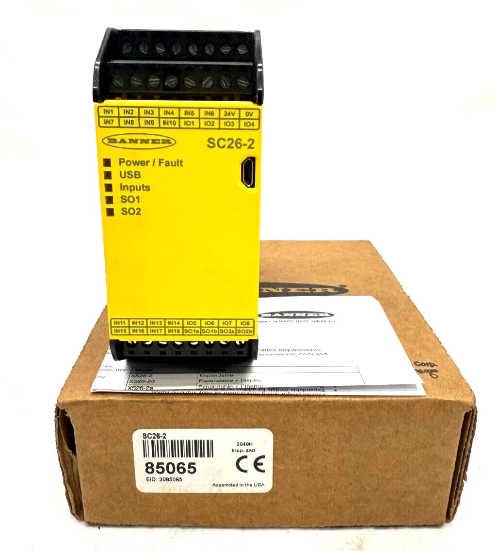 Banner Engineering SC26-2 Configurable Safety Controller