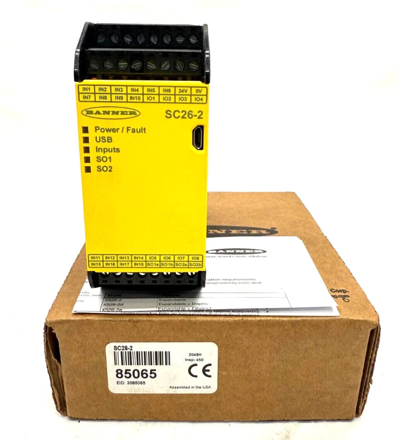 Banner Engineering SC26-2 Configurable Safety Controller