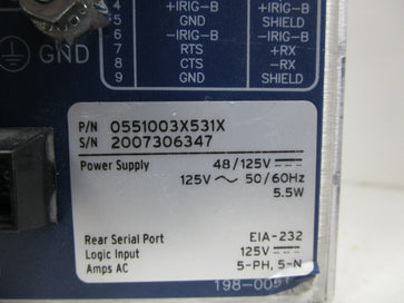 Schweitzer Engineering SEL-551 Overcurrent and Reclosing Protection Relay
