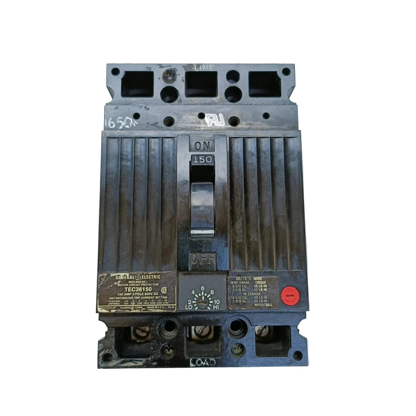TEC36150 | General Electric Molded Case Circuit Breaker