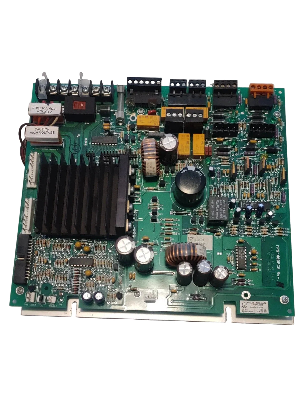 Notifier MPS-400PCA Fire Alarm Power Supply Circuit Board for AFP-300 and AFP-400 Panels