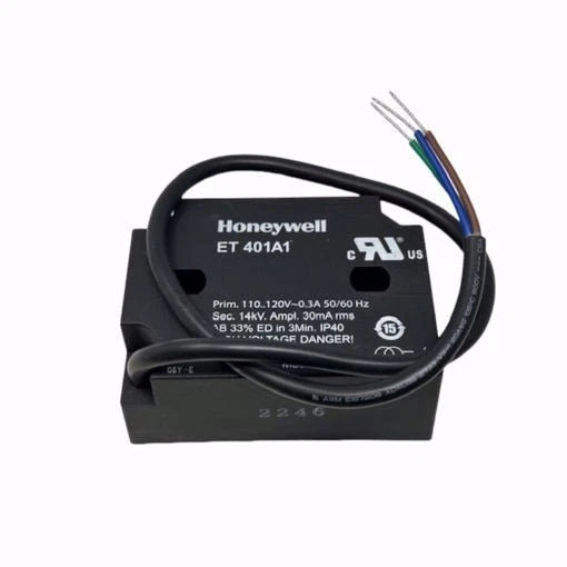 ET401A1 | Honeywell 14 kV Gas Ignition Transformer 110–120 VAC 50/60 Hz UL Certified
